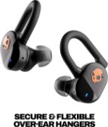 Picture of Skullcandy Push Play Active Wireless Earbuds Bluetooth, 34H Battery, Noise Isolating, Sweat Resistant Black/Orange