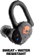 Picture of Skullcandy Push Play Active Wireless Earbuds Bluetooth, 34H Battery, Noise Isolating, Sweat Resistant Black/Orange