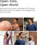 Picture of Shokz OpenFit Air Open-Ear Wireless Earphones Bluetooth, Mic, 28H Playtime, IP54 Waterproof Black