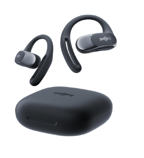 Picture of Shokz OpenFit Air Open-Ear Wireless Earphones Bluetooth, Mic, 28H Playtime, IP54 Waterproof Black