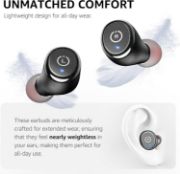 Picture of TOZO T10 Wireless Earbuds Bluetooth 5.3, IPX8 Waterproof, Deep Bass, Mic, Sport Headphones with Charging Case Black
